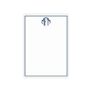 Personalized Monogram Notepad: Custom 4x6 Post-it Notes