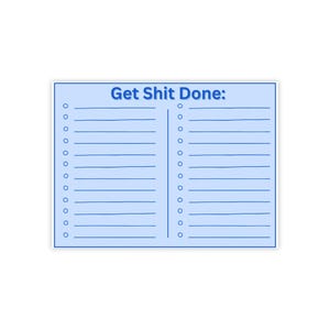Notizblock, To Do Liste, Geschenk für Freund, Geschenk für Ihn, To Do Liste