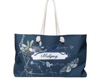 Mahjong Weekender Bag: Travel Tote, Game Night Organizer