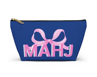 Mahjong Tiles Cards Accessory Pouch w T-bottom