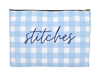 Needlepoint Cross Stitch Project Bag | Accessory Pouch