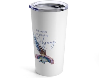 Mahjong Lover 20oz Tumbler: Stainless Steel Travel Mug