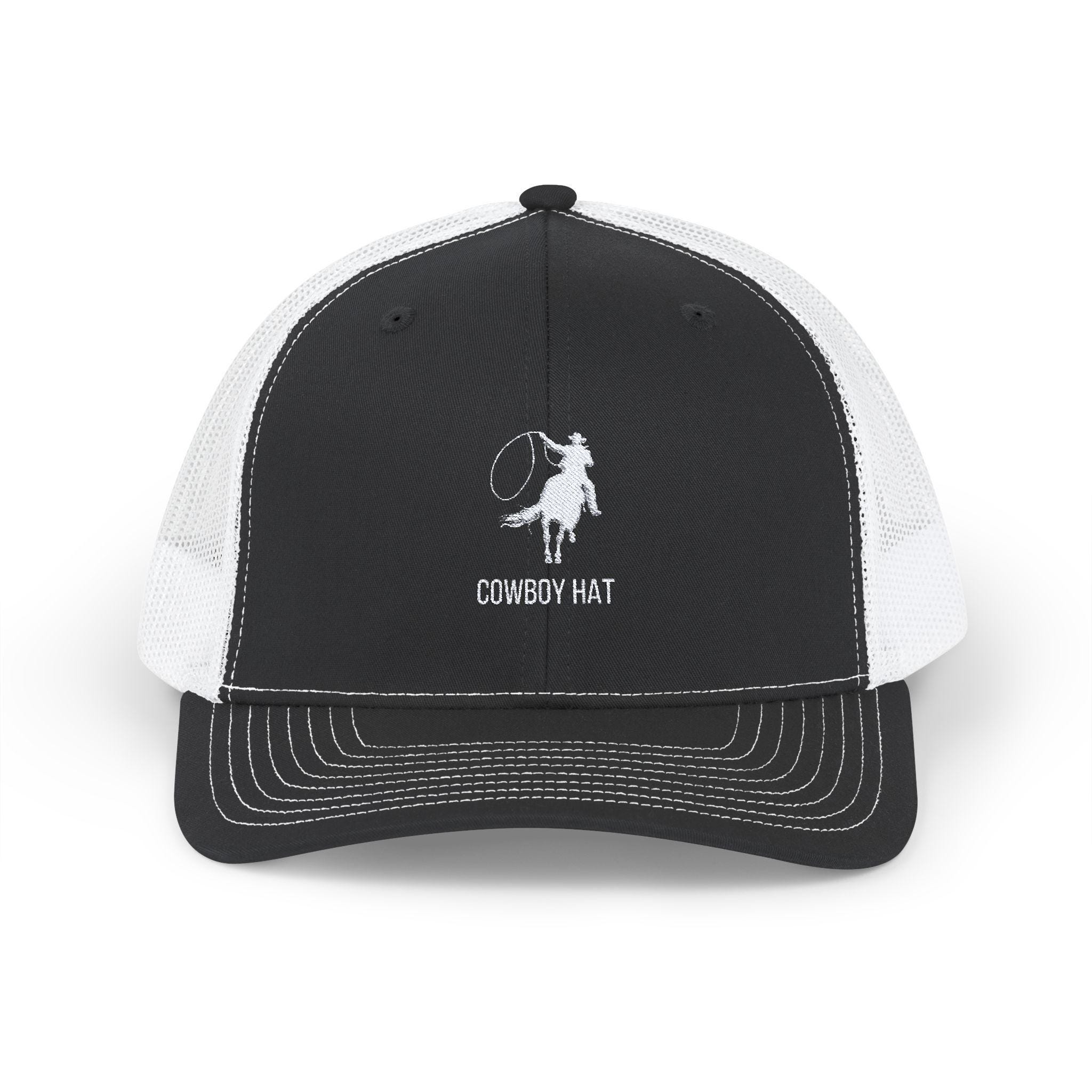 Unisex Black 8 Western Trucker Hat Vintage Cowboy Country Cute Baseball Cap BLACK USA MESH COWBOY SNAPBACK: 6 PANEL - CUSTOM – Cowboy  main image 3
