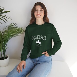 Cowgirl Rodeo Sweatshirt, Western Gift, Unisex Crewneck Sweater, Rodeo Apparel, Country Style Jumper