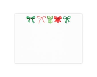 Kerst post-it notitieblokken, plakbriefjes voor de feestdagen, feestelijk notitieblok, briefpapier kerststrik, memoblok voor seizoensinvloeden