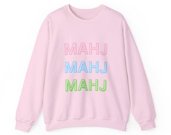 Mahjong Sweatshirt: Unisex Rundhalsausschnitt, gemütliches Geschenk für Spieleliebhaber