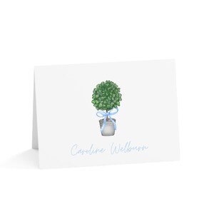 Cartes de voeux, Papeterie personnalisée, Topiaire, Jeu de cartes de correspondance, Cartes de remerciement pliées personnalisées, Lot de cartes-cadeau, Message manuscrit