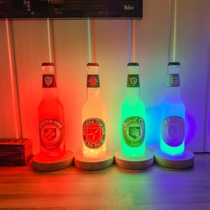 Perk-a-Cola Bottle Lamp – Bubbly Edition with RGB Remote Light