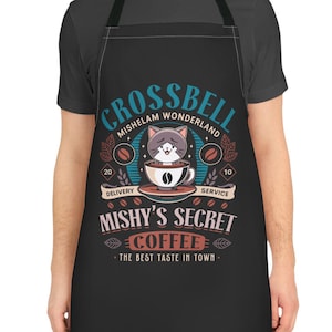 Mishelam Wonderland Coffee APRON 100% polyester canvas // The Legend Of Heroes Video Games // Trails In The Sky // Crossbell // Bracer Guild