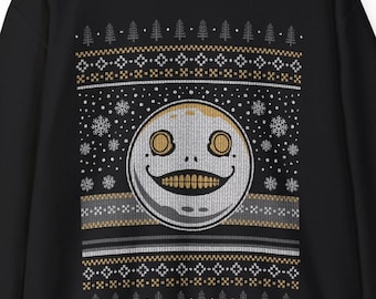 Emil Ugly Sweater, uniseks sweater met ronde hals // Nier Video Games // Ugly Christmas Sweater // Nier Automata// Xmas // Nier Replicant / Gamer