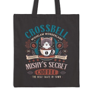 Mishelam Wonderland Coffee Cotton Canvas Tote Bag //  The Legend Of Heroes Video Game // Trails Of Cold Steel // Ys // Trails In The Sky