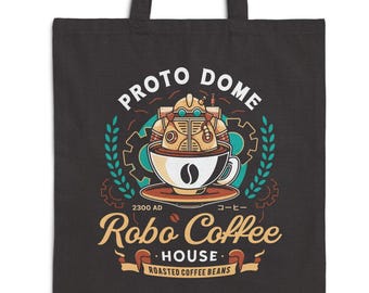 Bolsa de lona de algodón Proto Dome Robo Coffee Crest // Videojuego Chrono Trigger // Juegos // Gamer // Chrono Cross // Retrogaming // Lucca
