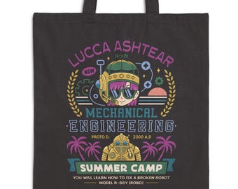 Bolsa de lona de algodón Lucca Ashtear Summer Camp // Videojuego Chrono Trigger // Juegos // Gamer // Chrono Cross // Retrogaming // Robo
