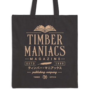 Timber Maniacs Vintage Cotton Canvas Tote Bag // Final Fantasy VIII Video Game // Gaming // Gamer // Chocobo // Sephiroth // Cactuar // JRPG