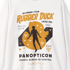 Rubber Duck Altered Item Unisex Crewneck Sweatshirt // Control Video game //Gaming // Gamer // Jesse Faden // Federal Bureau Of Control