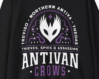Antivan Crows Emblem Unisex Crewneck Sweatshirt // Dragon Age The Veilguard Video Game // Gaming // Gamer // Manfred // Lucanis // RPG