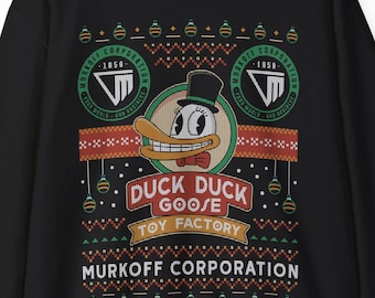 Sinyala Facility Ugly Sweater Unisex Crewneck Sweatshirt // The Outlast Trials Video Games // Ugly Christmas Sweater // Murkoff Corporation