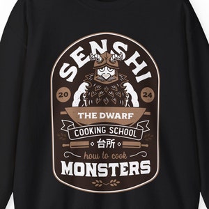 Dwarf Cooking School Emblem Unisex Crewneck Sweatshirt // Delicious In Dungeon Anime // Anime // Manga // Walking Mushroom // Dungeon Meshi