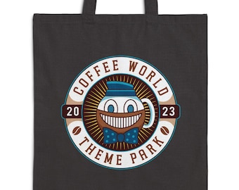 Watery Coffee World Emblem Canvas Tote Bag // Alan Wake 2 Video game // Gaming // Gamer // Cauldron Lake // Bright Falls // Coffee Thermos