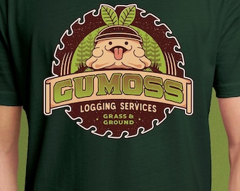 Gumoss Logging Services Unisex T-Shirt // Palworld Video game // Gaming Tee // Gamer T-Shirt // Lovander // Crafting // Survival // Farming