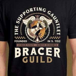 Bracers Guild Leman Crest Unisex T-Shirt // The Legend Of Heroes Video Games // Gaming // Gamer // Trails Of Cold Steel // Trails In The Sky