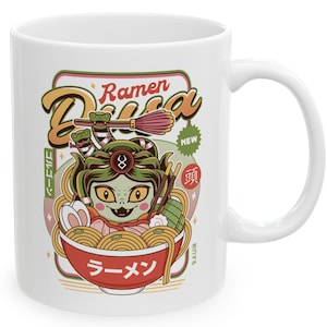 Dusa Vintage Ramen Ceramic Mug (11oz or 15oz) // Hades Video Game // Gaming // Gamer // Hades 2 // Zagreus // Zeus // Melinoe // Cerberus