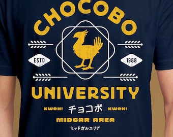 チョコボ パスケース＆Tシャツ チョコボ大学ユニセックスTシャツ // ファイナルファンタジービデオ
