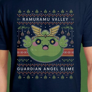 Ramuramu Valley Ugly Sweater Unisex T-Shirt // Maplestory Video Game // Gaming Tee // Ugly Christmas Sweater // Xmas // Guardian Angel Slime