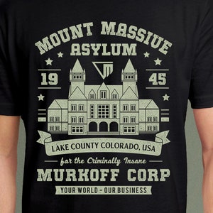 Mount Massive Asylum Vintage Unisex T-Shirt // Outlast Video game // Gaming Tee // Gamer T-Shirt // The Outlast Trials //Murkoff Corporation