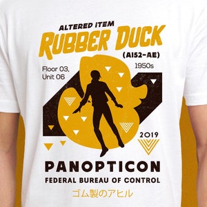 Rubber Duck Altered Item Unisex T-Shirt // Control Video game //Gaming Tee // Gamer T-Shirt //Jesse Faden // Federal Bureau Of Control