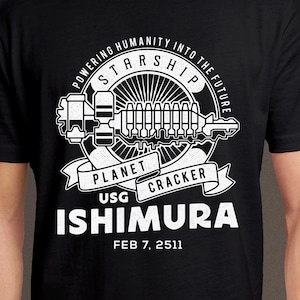 Ishimura Vintage Emblem Crest Unisex T-Shirt // Dead Space Video game // Gaming Tee // Gamer T-Shirt // Plasma Cutter // Horror //Necromorph