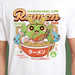 Ramuramu Valley Ramen Unisex T-Shirt // Maplestory Video Game // Gaming Tee // Gamer // Pink Bohne // Guardian Angel Slime // Orange Mushroom