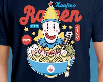 Kaufmo Clown Ramen Unisex T-Shirt // The Amazing Digital Circus Cartoons // TADC // Pomni // Jax // Kinger // Zooble // Ragatha // Gangle