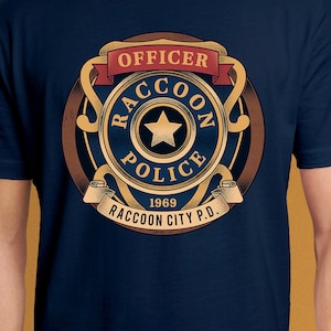 Raccoon City Polizei Emblem Unisex T-Shirt // Resident Evil Videospiel // Gaming Tee // Gamer T-Shirt // Jill Valentine // Umbrella Corporation