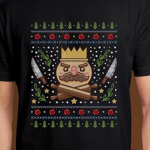 Onion Kingdom Ugly Sweater Unisex T-Shirt // Overcooked Video Game // Gaming tee // Gamer Shirt // Kevin // Ugly Christmas Sweater // Xmas