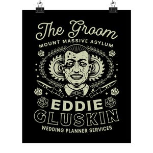 Mount Massive Asylum Groom Matte Vertical Poster // Outlast Video Game // Gamer Gift // Gaming Print Poster // Wall Art // Eddie Gluskin