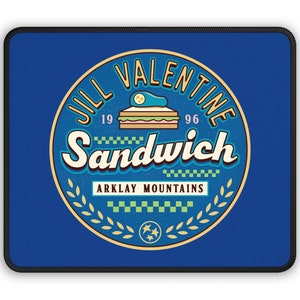 Mouse Pad Jill Valentine Sandwich // Resident Evil Video Game // Gaming // Gamer // Umbrella Corporation // Raccoon City // Survival Horror