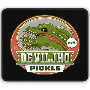 Mouse Pad Deviljho Pickle Emblem // Monster Hunter Video Games // Gaming // Gamer // Monster Hunter World // Monster Hunter Wilds // Palico