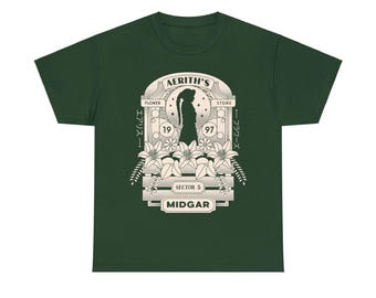 FAINAL FANTASY Ⅶ　ファイナルファンタジー7 エアリス Tシャツ エアリスと花のユニセックス T シャツ // ファイナルファンタジー VII