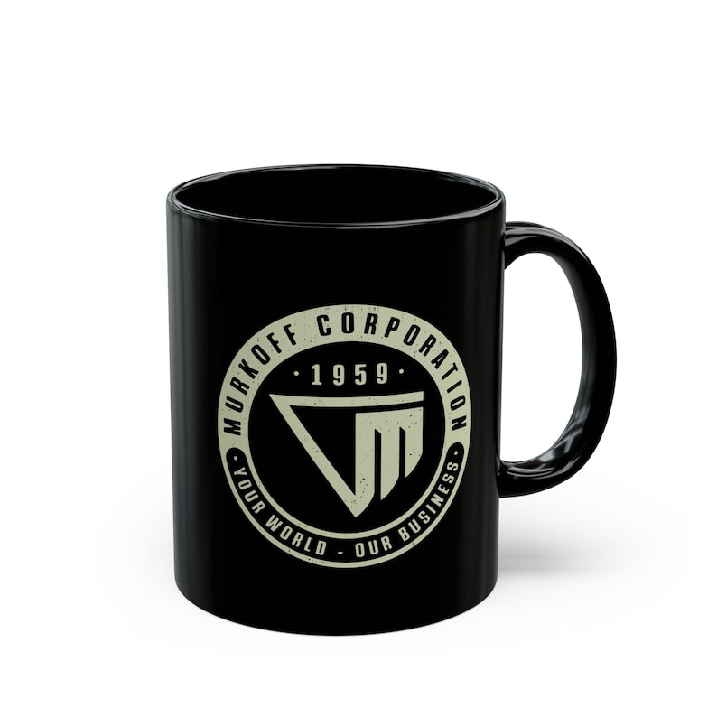 Murkoff Corporation Emblem Black Mug (11oz or 15oz) // Outlast Video game // Gaming // Gamer // The Outlast Trials // Mount Massive Asylum image 1