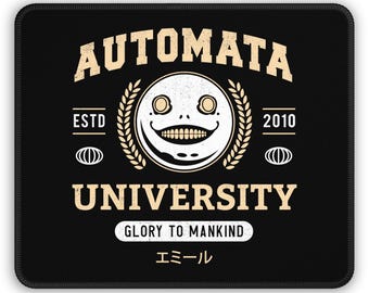 Mouse Pad Automata University // Nier Video Games // Gaming // Gamer // Nier Automata // Nier Replicant // Nier Gestalt // 2B // A2 // Yorha