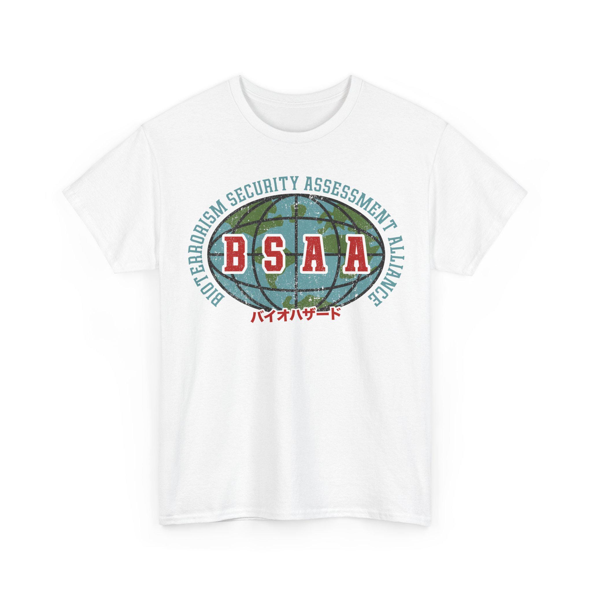 Bsaa ヴィンテージエンブレム ユニセックス Tシャツ // バイオハザード