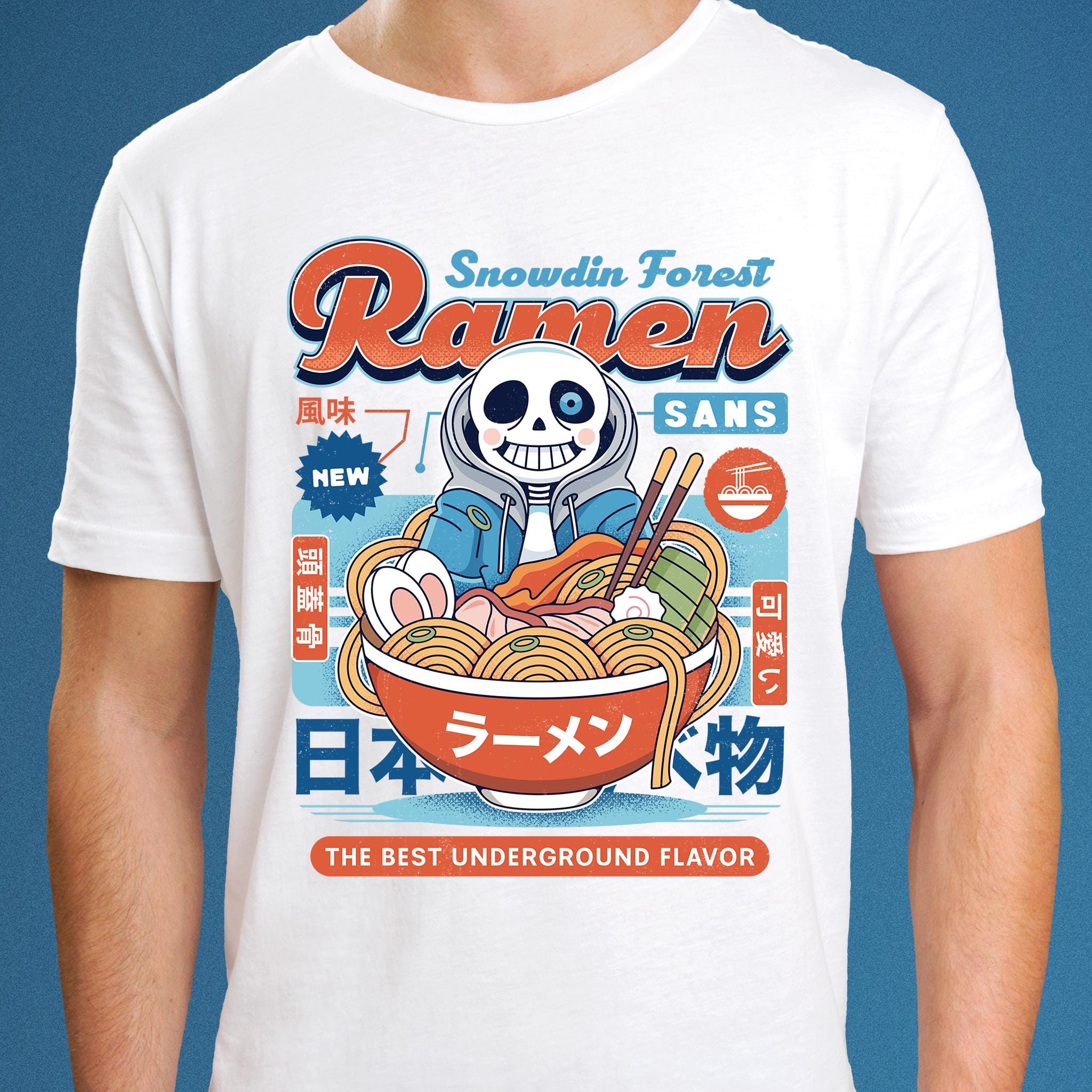 Snowdin Forest Ramen Vintage Unisex T-shirt // Undertale Video