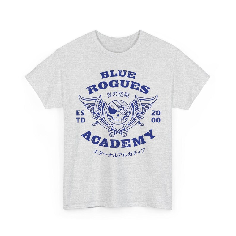 Blue Rogues Air Pirates Unisex T-Shirt // Skies Of Arcadia Video Game // Gaming Tee // Gamer T-Shirt // Skies Of Arcadia Legends// Vyse image 9