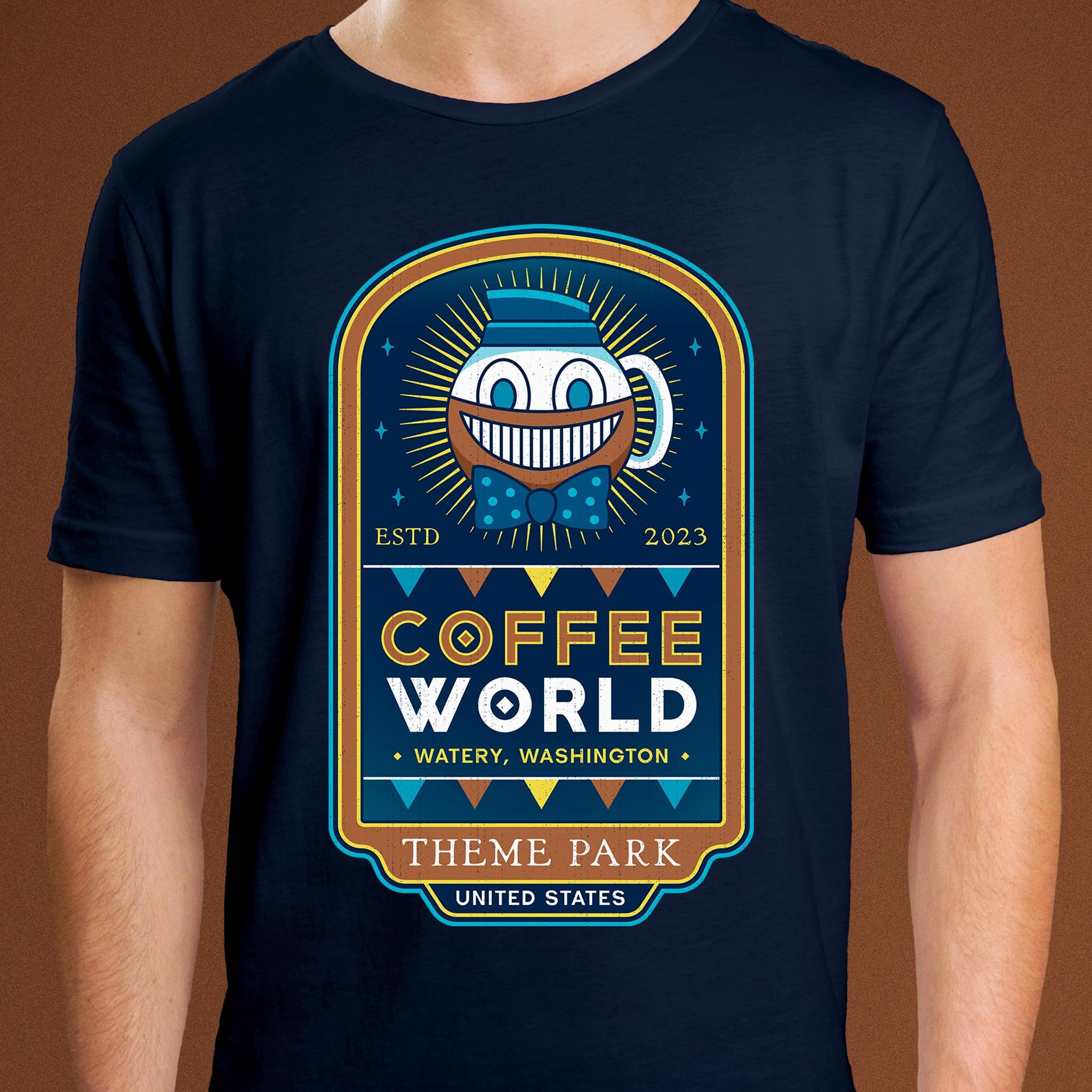 Watery Coffee World Unisex T-shirt // Alan Wake 2 Video Game
