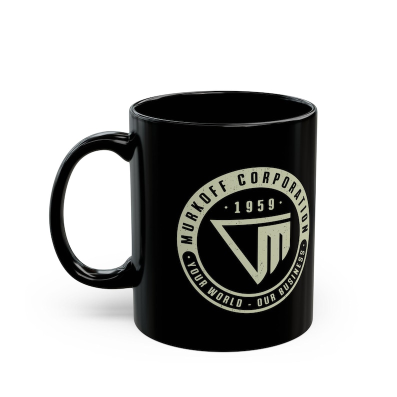 Murkoff Corporation Emblem Black Mug (11oz or 15oz) // Outlast Video game // Gaming // Gamer // The Outlast Trials // Mount Massive Asylum image 3
