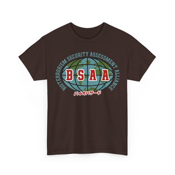 Bsaa ヴィンテージエンブレム ユニセックス Tシャツ // バイオハザード