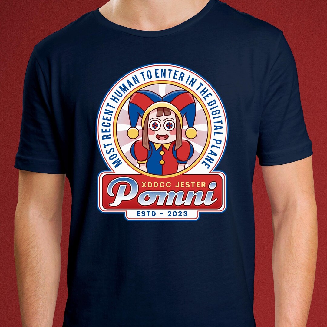 Pomni the Jester Emblem Unisex T-shirt // the Amazing