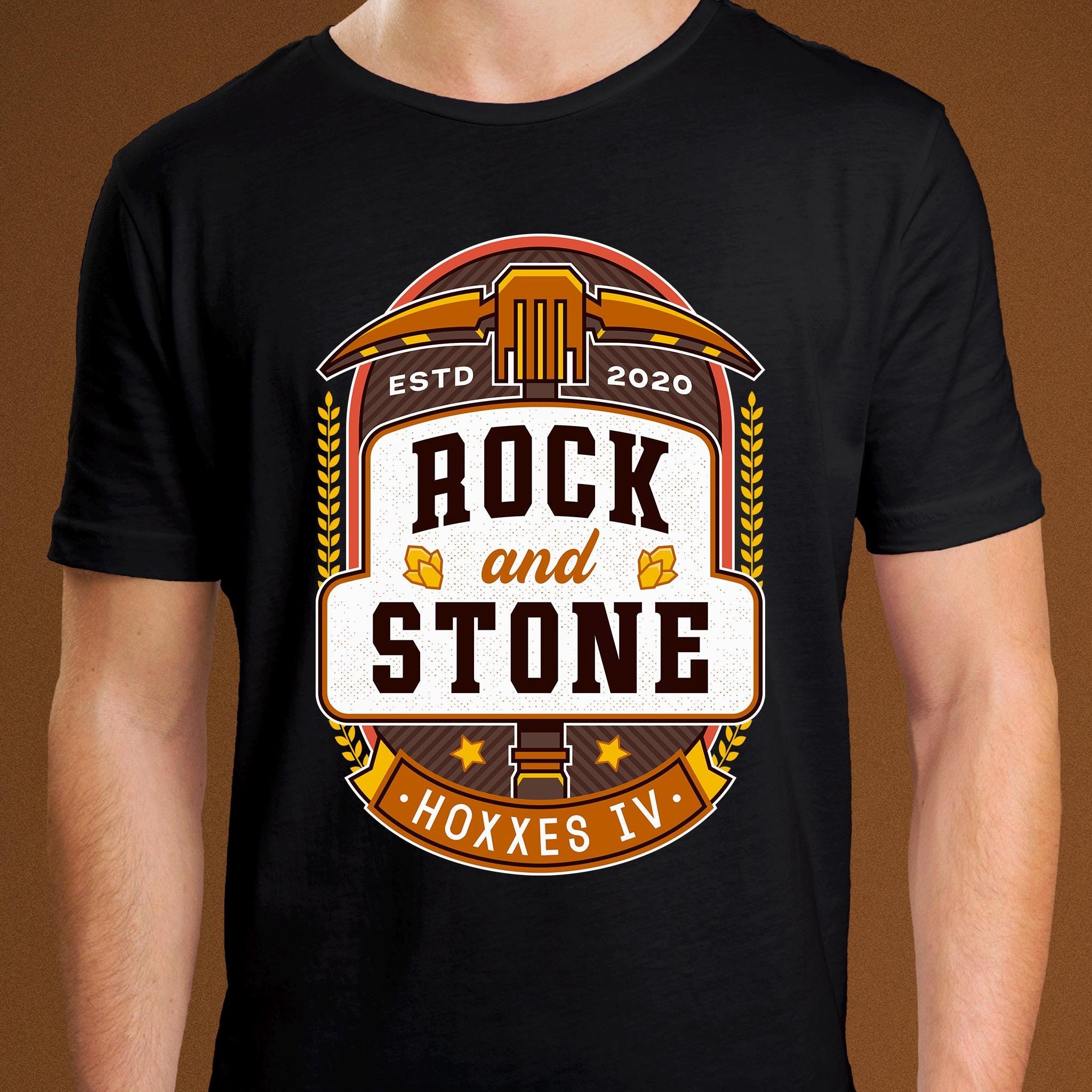 Rock and Stone Emblem Unisex T-shirt // Deep Rock Galactic Video
