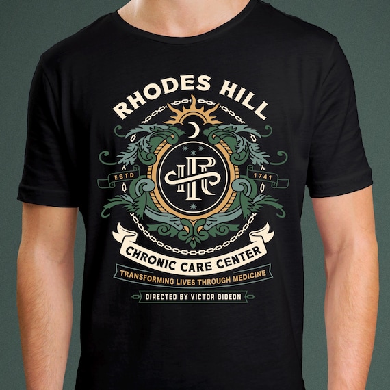 S/S Tee Umbrella Tシャツ　house on the hill Rhodes Hill Chronic Care Center Crest Unisex T-shirt // Resident